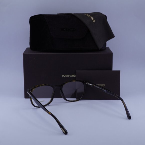 Tom Ford FT5505 052 Square Eyeglasses 52mm - Dark Havana - Picture 5 of 10